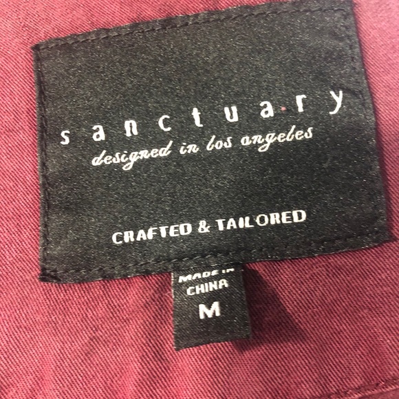 Sanctuary Plum Jacket with buttons, Size M - Picture 13 of 13